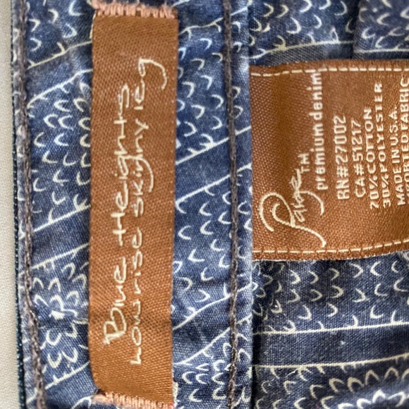 PAIGE Blue Heights Lowrise Skinny Jeans - Picture 6 of 6